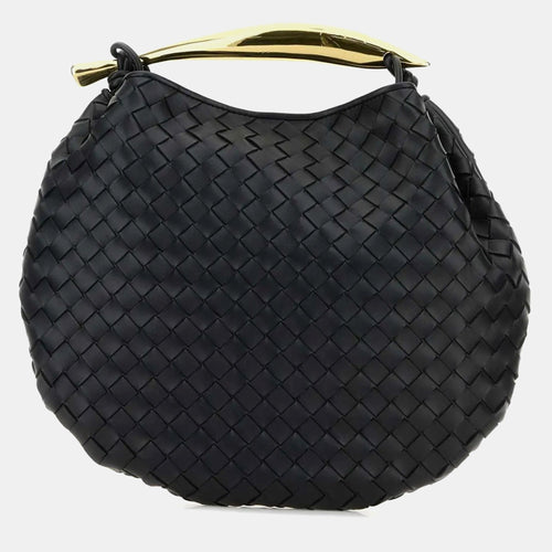 Bottega Veneta Navy Blue Leather Sardine Handbag