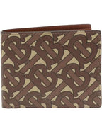 Burberry Monogram Print Bicycle Wallet Brown