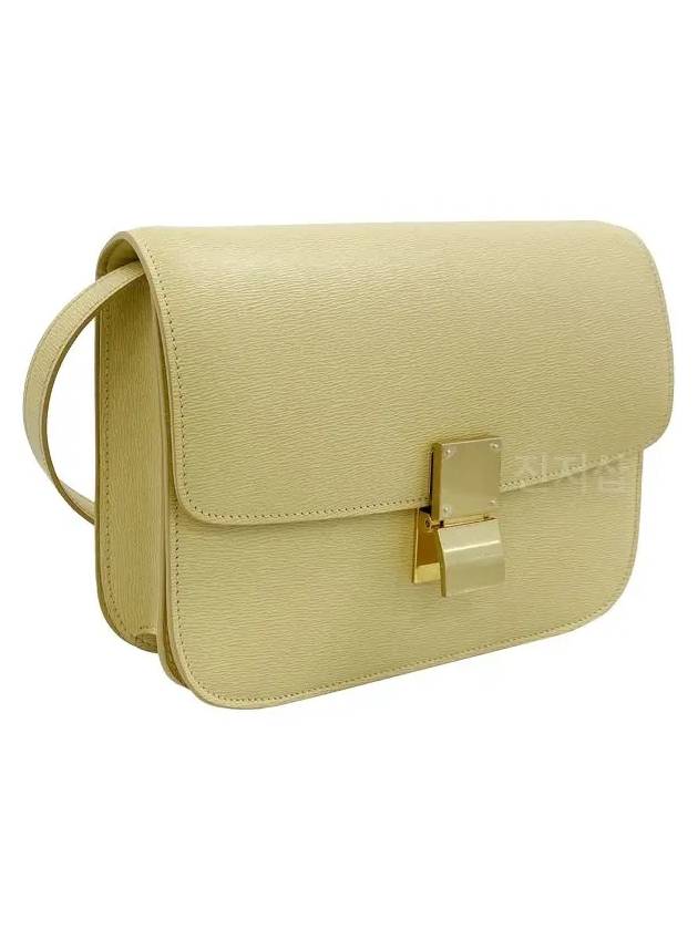 CELINE Medium Calfskin Cross Bag Yellow