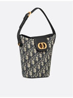 30 Montaigne Amber Mini Bucket Bag Blue Dior