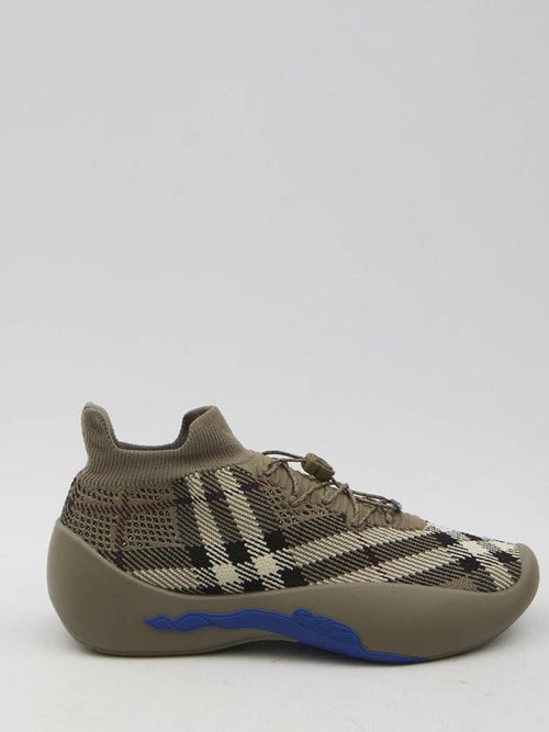 Burberry Check Knit Neptune Sneakers