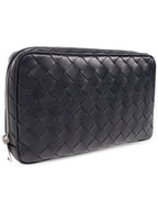 Bottega Veneta Bottega Veneta Leather Handbag, Men's, Navy Blue