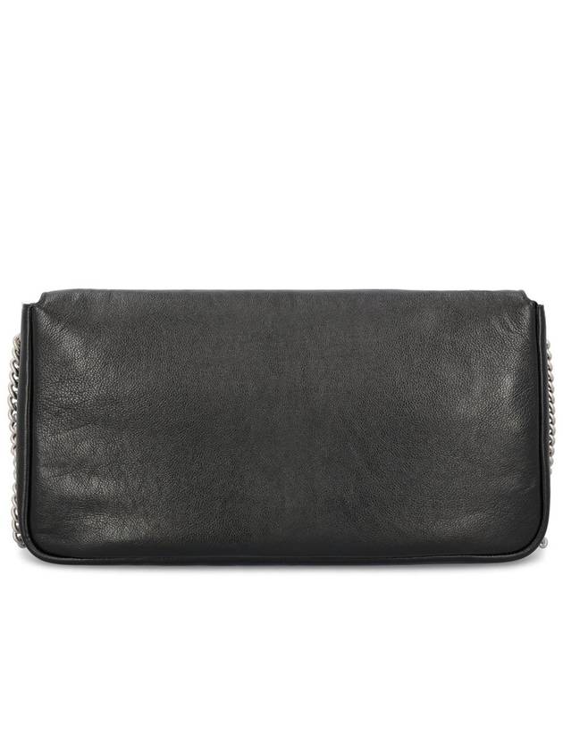 Fendi Baguette Chain Large Shoulder Bag Black