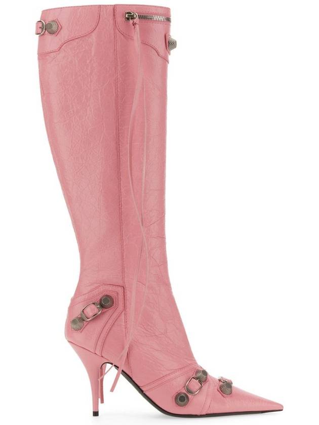 Balenciaga cagolian long boots pink