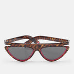 Fendi Brown/pink Zucchino Ff0383/s/s Cat Eye Sunglasses
