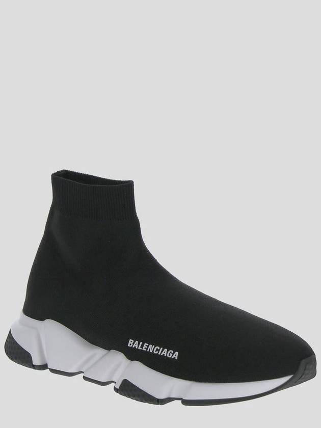 Balenciaga Speed Trainer  High Top Sneakers Black White