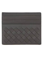 Bottega Veneta Intrecciato Card Wallet Grey