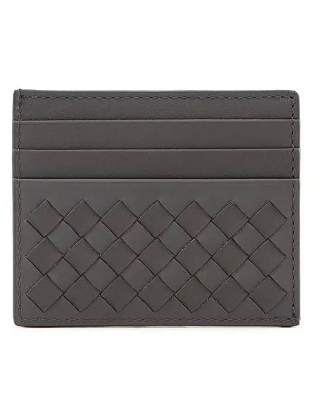 Bottega Veneta Intrecciato Card Wallet Grey