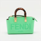 Fendi Byzaw Mini Leather Handbag Green 8BS067 Strap Parts