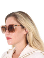 Burberry Burberry Caroll Gradient Brown Square Ladies Sunglasses BE4323F 400613 56