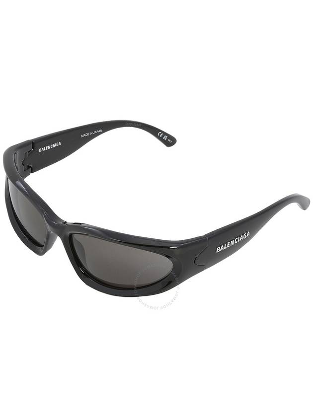 Balenciaga Eyewear Swift Acetate Oval Frame Sunglasses Black