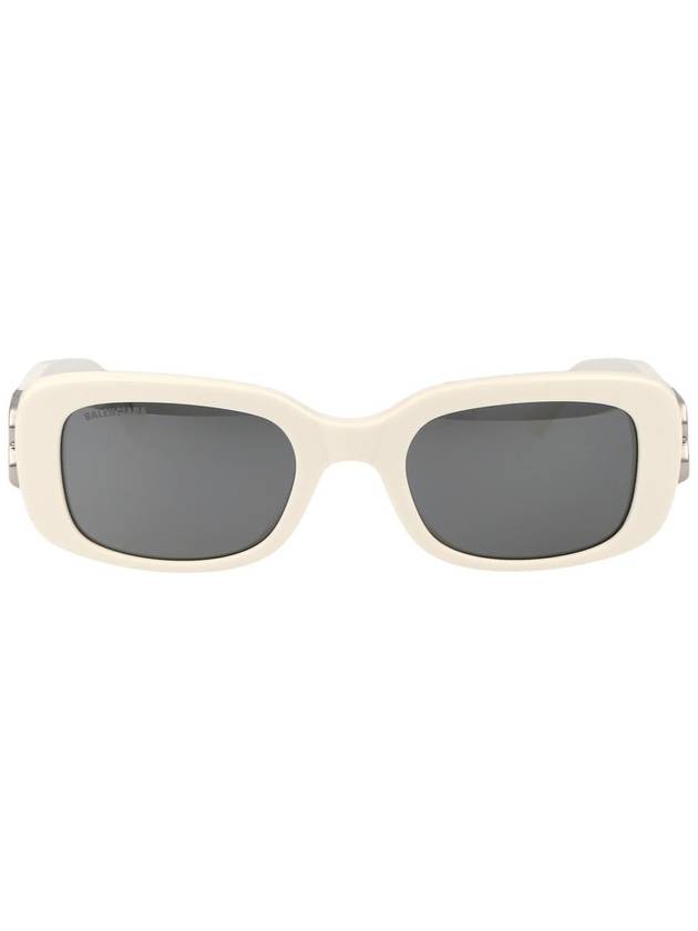 Balenciaga Eyewear Rectangle Acetate Sunglasses White