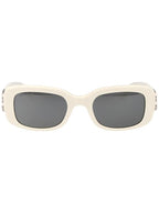 Balenciaga Eyewear Rectangle Acetate Sunglasses White