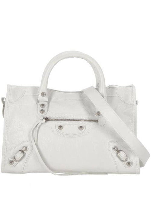 Balenciaga Le City Small Tote Bag White