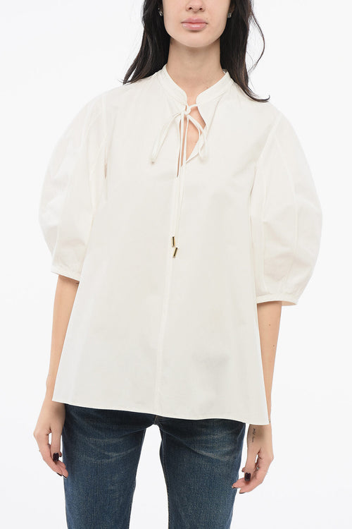 Chloe 3/4 Sleeved Shirt with Self-tie Detailing