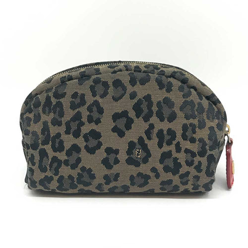 Fendi Canvas Leather Pouch Makeup Bag