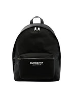 Burberry Logo Print Nylon Backpack Black