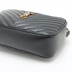 Saint Laurent Lounge Camera Leather Shoulder Bag Black 612544