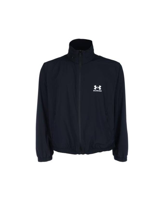 Balenciaga Women's Back Logo Zip-Up Jacket Black