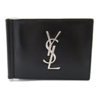 Saint Laurent SAINT LAURENT Double Fold Wallet Double Folded Wallet Leather  Black 4856300SX0E1000