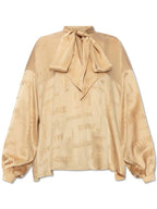 Balenciaga 24 ss silk shirt WITH logo motif 773318TPN031975 B0650987406