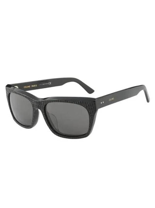CELINE Eyewear Logo Square Sunglasses Black
