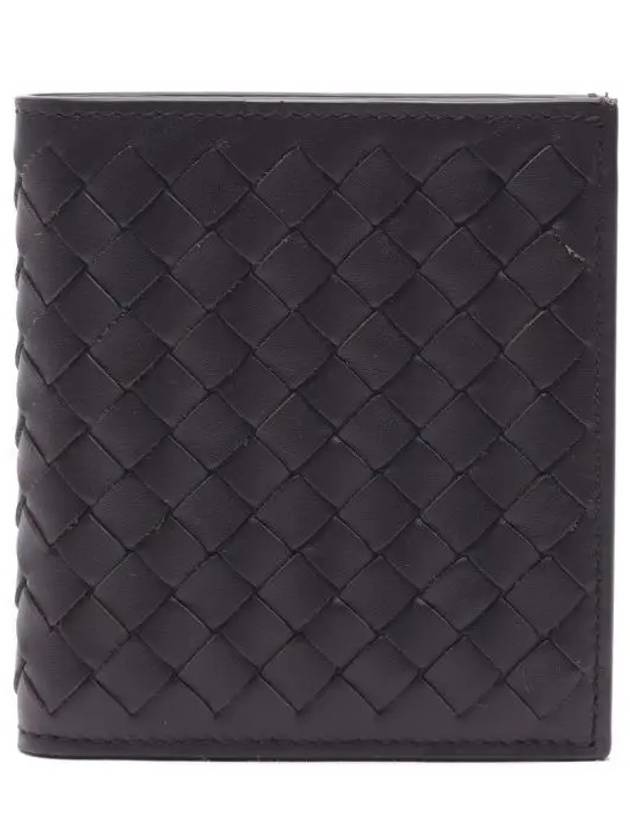 Bottega Veneta Intrecciato Small Folder Half Wallet Brown