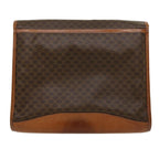 CELINE Macadam Canvas Clutch Bag Brown  30906