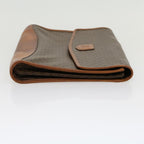 CELINE Macadam Canvas Clutch Bag Brown  30906