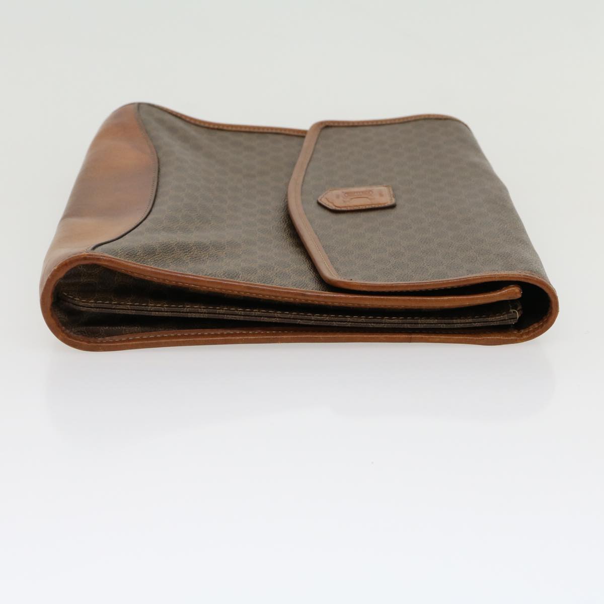 CELINE Macadam Canvas Clutch Bag Brown  30906