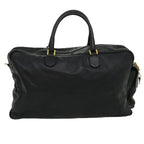 CELINE Boston Bag Leather Black  30966