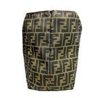 Fendi  Canvas Leather Pouch Shoulder Bag Tote Bag ()
