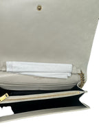 SAINT LAURENT- Tri Metal Chain Wallet Bag