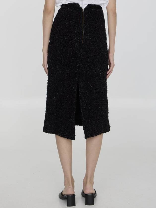 Balenciaga Tweed Midi Skirt