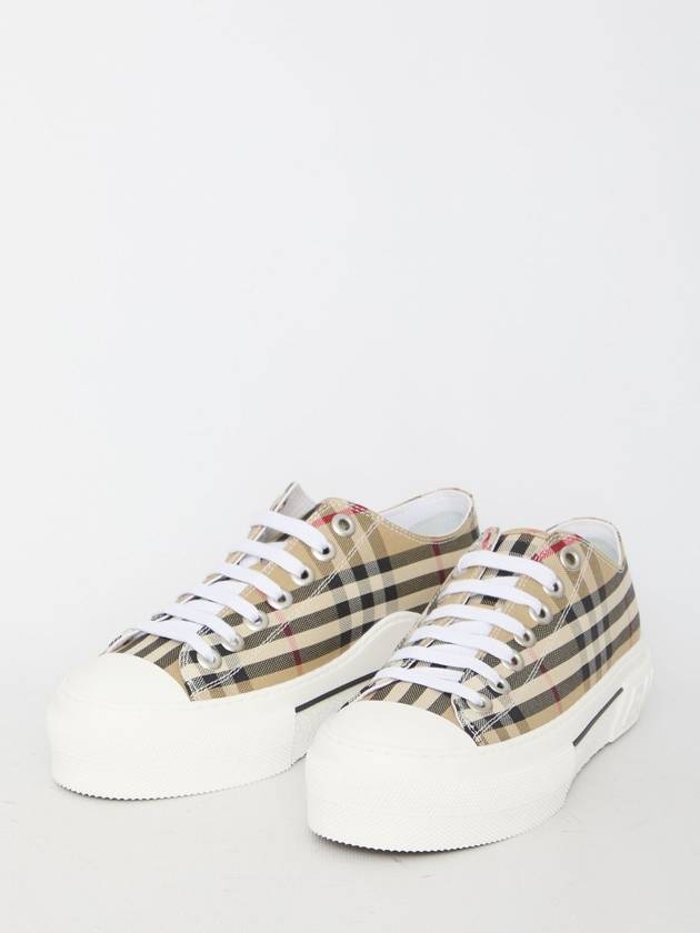 Burberry Vintage Check Cotton Sneakers Archive Beige