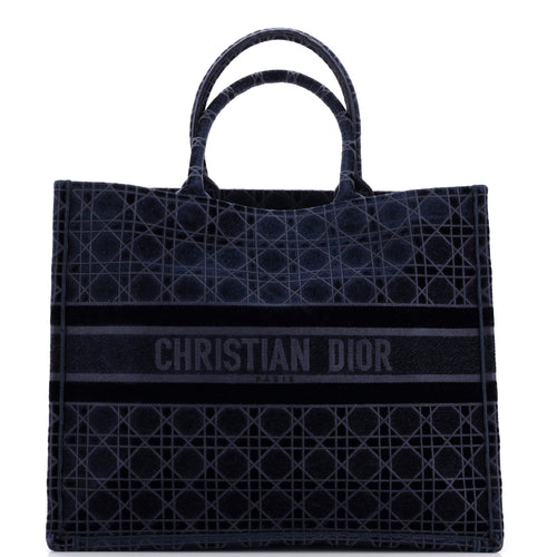 Dior Book Tote Oblique Velvet Large
