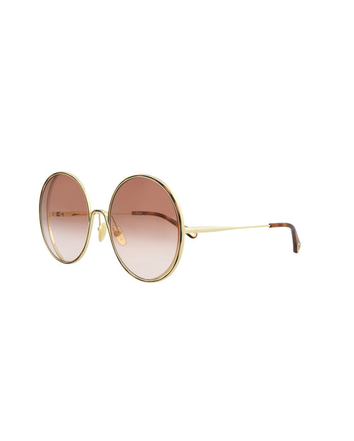 Chloe Women's 61mm Gold Orange Sunglasses