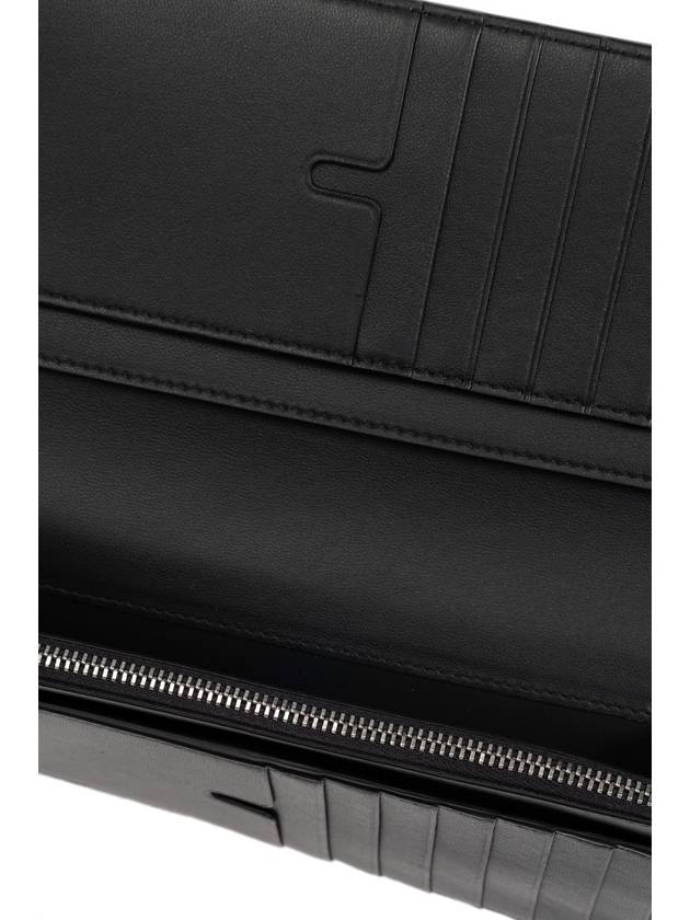 Burberry B Shield Bifold Long Wallet Slate