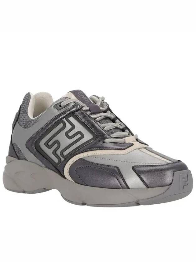 Fendi Faster Trainer Low Top Sneakers Grey