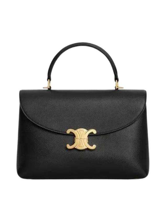 CELINE Medium Nino Supple Calfskin Cross Bag Black