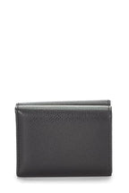 Fendi,  Black Leather 'FF' Compact Wallet, Black