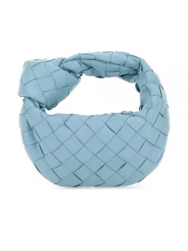Bottega Veneta Candy Jodie Intrecciato Tote Bag Light Blue
