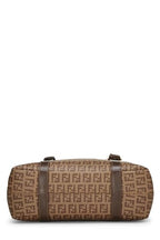 Fendi,  Brown Zucchino Coated Canvas Tote Small, Brown