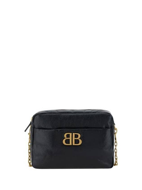 Balenciaga Monaco Camera Small Cross Bag Black