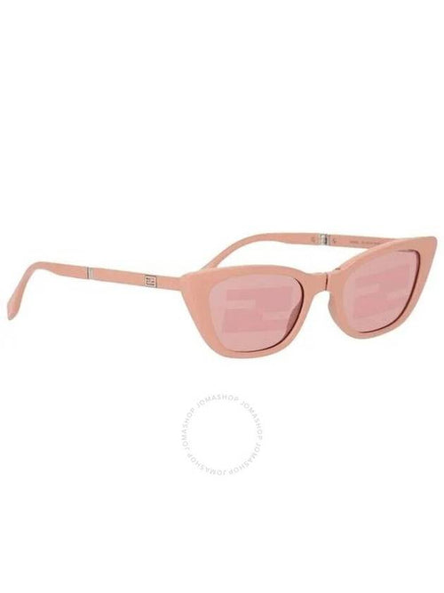 Fendi Fendi Pink Logo Folding Cat Eye Ladies Sunglasses FE40089I 72U 53
