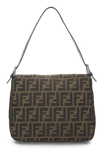 Fendi,  Brown Zucca Canvas Shoulder Bag, Brown