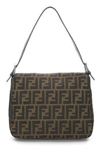 Fendi,  Brown Zucca Canvas Shoulder Bag, Brown