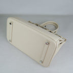 Hermes Birkin 30cm Togo leather Handbags beige silver