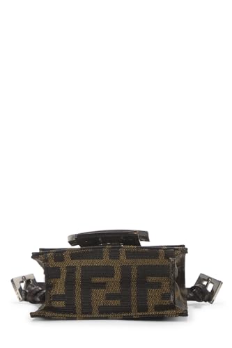 Fendi,  Brown Zucca Canvas Dome Crossbody Mini, Brown