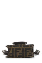 Fendi,  Brown Zucca Canvas Dome Crossbody Mini, Brown